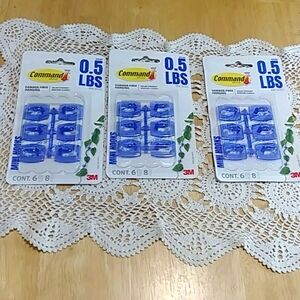3M Command 3-Pk Bundle Of Damage-Free Hanging Mini  Hooks W/Strips